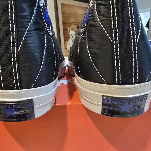 Converse Chuck 70 High Top Shoes FAUX FUR Skate Black Mens Sz 12 Casual A05609C - Picture 8 of 15